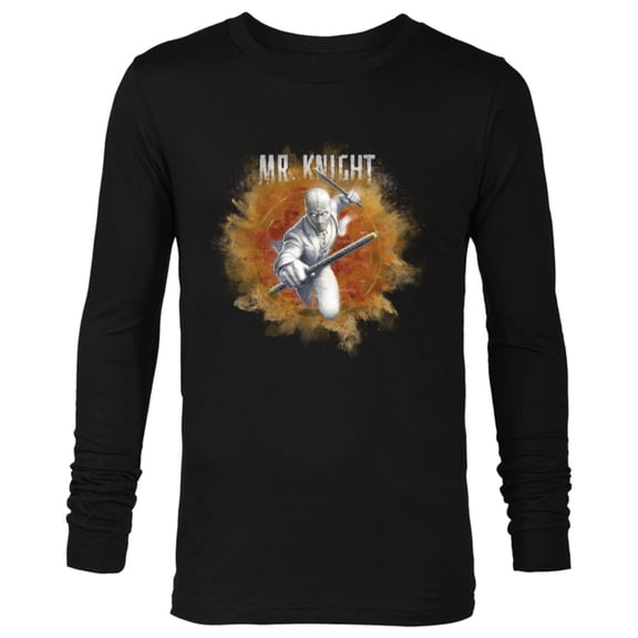 Marvel Moon Knight Mr. Knight Batons - Long Sleeve T-Shirt for Men - Customized-Black