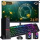 thumbnail image 1 of Lenovo ThinkCentre M900 Tiny Desktop Computer con Monitor FHD de 24 Pulgadas, Intel Core i5-6500T hasta 3,1 GHz, 16GB RAM, 256GB SSD, Teclado y Altavoces RGB, WiFi, BT, Win 11 Pro (reacondicionado), 1 of 5