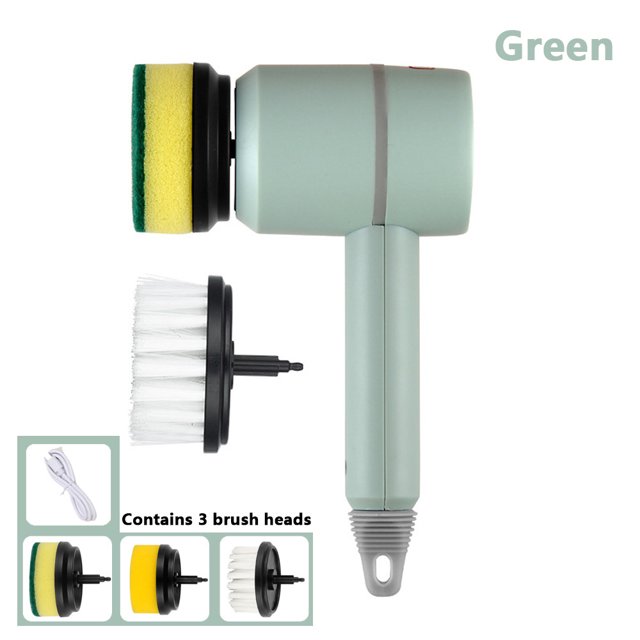 Cepillo de limpieza eléctrica multifunción, portátil, recargable, automático, cocina, inodoro, tazón, cepillo, zapatos, artefacto Sailing Electrónica