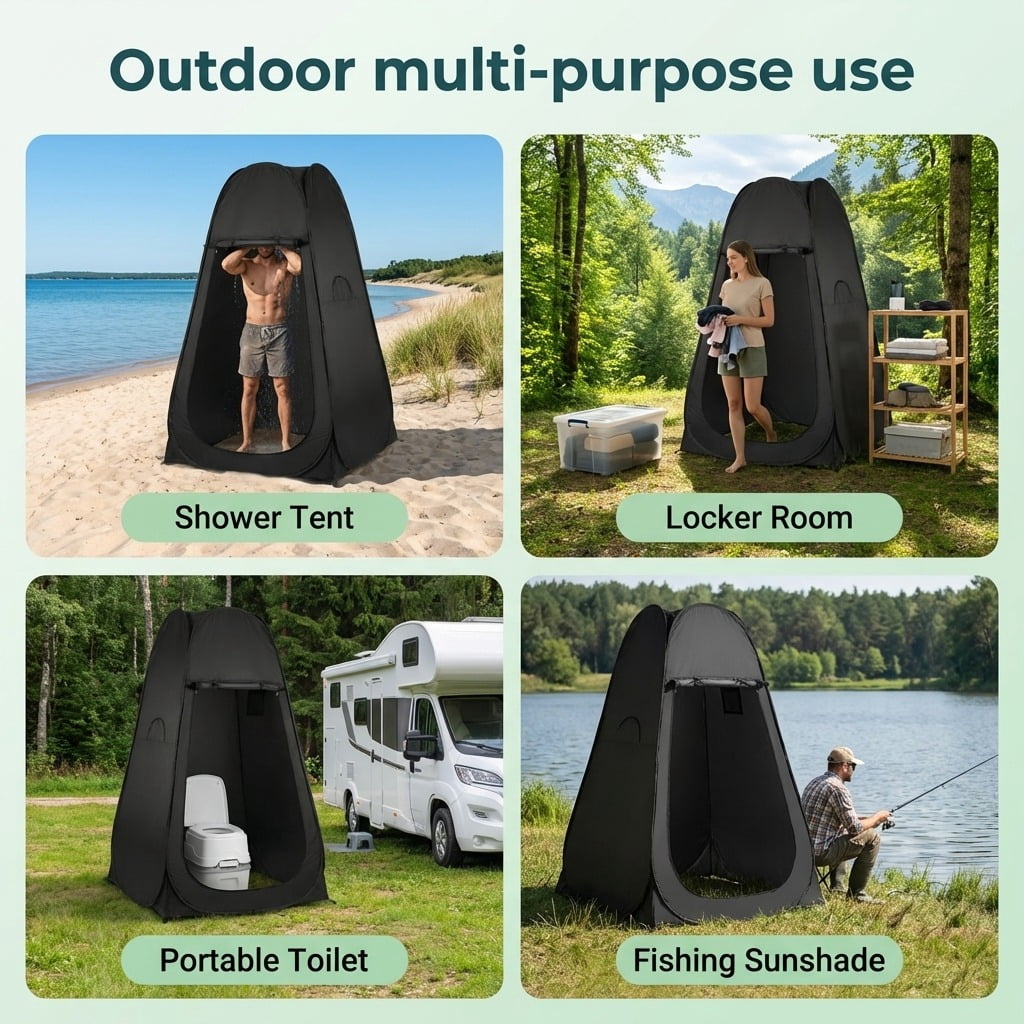 Privacy Shower Tent,Pop Up Changing Tent,Camp Bathroom Changing Dressing Room,Sun Sunshade Canopy Outdoor Rain Shelter for Camping Hiking Beach Picnic Fishing.