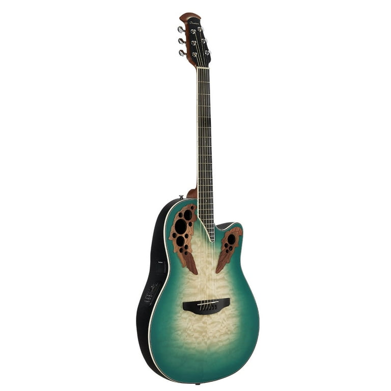 Ovation Celebrity Exotic Mid-Depth Guitar - Mint Green Burst