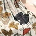 thumbnail image 3 of Brown Mushroom Sketch Beige Pattern Blanket,Comfortable Soft Lamb Wool Throw Blanket,All Season,Warm Lightweight Blankets for Sofa Bed Couch Living Room Chair,50"x60", 3 of 4