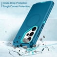 thumbnail image 4 of I-HONVA For Samsung Galaxy S26 Ultra Case,Magnetic 3-Layer Military Grade Drop Protection Anti-Slip Rugged Shockproof Dustproof Protection Phone Case,Green, 4 of 7