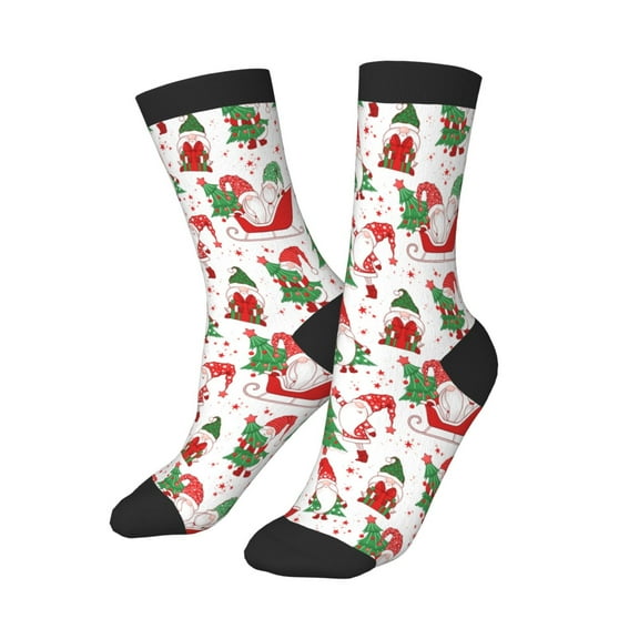 Kids Girls Boys Socks - Gnomes Merry Christmas Comfort Breathable Crew Socks for Boys Girls Kids, Soft Athletic Running Socks for Boys Socks 6-10 Years Old