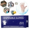 thumbnail image 4 of 100 piezas/caja de guantes desechables CPE de grado alimenticio, guantes transparentes para cocina, 4 of 14