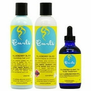 Curls Blueberry Bliss Hair Wash   Leave-in   Scalp Treatment Set