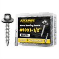 thumbnail image 1 of Tornillos para techos de chapa metálica FIXLINK RUSPERT #10 x 1-1/2 300 piezas, 1 of 7