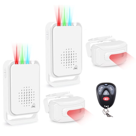Greencycle Motion Sensor Alarm,Outdoor Door Alarm Waterproof,Mailbox Alarm,IP65,Anti-theft,Weatherproof Motion Detector with 900FT Long-Range Ringer,for Vehicle Entry and Exit Garage,shop,2PK+1Remote
