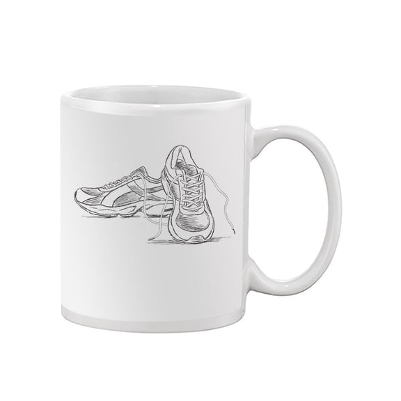 Hand-drawn Running Shoes Mug Unisex's -Image by Shutterstock