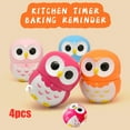 thumbnail image 2 of Miyuadkai Timer Clearance Shaped Kitchen Timer Clock Counting Mechanical tools Minutes Timer 55 Alarm Owl Kitchen，Dining & Bar Home Decor Multicolor, 2 of 9