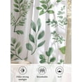 thumbnail image 6 of Sheer Curtains 84 Inches Long, Eucalyptus Leaves Semi Sheer Curtains Light Filtering Window Treatment, Sage Green Watercolor Farmhouse Privacy Voile Drapes for Living Room Bedroom 52x84 Inch, 6 of 7