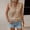 *Khaki, variant on ClodeEU Women's V Neck Sleeveless Tank Top with Cutout Patchwork ,Solid Color Casual Camisole White,Womens Plus M