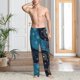 thumbnail image 2 of Balery Bohemian Turtle Pantalones de pijama para hombre, pijama ultraligero, pantalón de descanso-Medium, 2 of 6