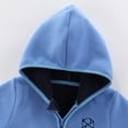 thumbnail image 3 of GYRATEDREAM Zip up Hoodie Kids Fleece Hooded Sweatshirts for Boys Girls Toddlers Hooded Full Zipper Jacket Shirt for 2-3Y Blue, 3 of 9
