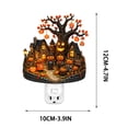 thumbnail image 2 of Halloween Plug In Night Light with Ghost and Pumpkin Design - Decorative Wall Lamp for Bedroom, Bathroom, Hallway and Holiday Home Decor, 2 of 4