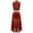 Burgundy, variant on Girls Jazz Latin Ballet Costume 2 Piece Modern Dancing Clothes Dance Outfits Set Irregular Skirts Set Burgundy 6