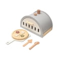 thumbnail image 2 of Juego de juguetes de pizza de madera, juego de simulación, accesorios de cocina, juguetes realistas, juguetes de aprendizaje, creativos para niños y, 2 of 9