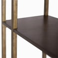 thumbnail image 5 of Bowery Hill 4 Shelf Bookcase in Antique Gold and Dark Walnut, 5 of 5