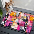 thumbnail image 3 of 2x3 Ft Entryway Area Rug, Colorful Oil Painted Kitchen Rug Runner Washable Floor Mat, Abstract Contemporary Modern Non Slip Indoor Door Mat Throw Carpet for Bathroom Living Room Bedroom, 3 of 8