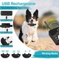 thumbnail image 3 of Moclever 2 in 1 Wireless Electric Dog Fence Waterproof Pet Shock Boundary Containment System 20-850ft Electric Training Collar for Small Medium Large Dogs, 1 Transmitter 2 Receiver Collars, Gold, 3 of 15