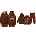 thumbnail image 5 of Tween Jesus Loves You Hoodie Long Sleeve Casual Graphic Hoodies Girls Oversize Pullover and Sweatpants 2 Piece Fall Winter Clothes Girls Size 12-13 Years Clothes, 5 of 5