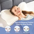 thumbnail image 5 of YEXJ Cervical Pillow for Neck Support, Contour Memory Foampillow Shoulder Support Pain Relief for Side Back Stomach Sleepers with Pillowcase, 5 of 8