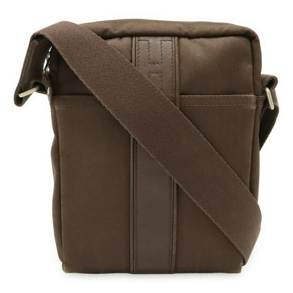 Pre-Owned HERMES Acapulco Bandouliere PM Shoulder Bag Pochette Toile Chevron Leather... (Good)