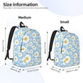 thumbnail image 3 of KLL Daisies Flowers Print Travel Laptop Backpack - College Backpack Business Work Bag Nurse Bag Casual Daypack for Weekender Business Hiking -Medium, 3 of 6
