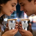 thumbnail image 5 of Chanana Heart-Shaped Crystal Rhinestone Stainless Steel Coffee Mug, Small Camping Mugs with Handle Durable and Reuseable Mug Cup for Water,Iced Coffee,Milk,Tea,Juice, 5 of 9