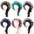 thumbnail image 4 of AmaMary Silk Bonnet Satin Bonnet for Sleeping Curly Hair Cover Sleep Cap Silk Night Caps for Women Large Silk Sleep Bonnet with Tie, 4 of 4