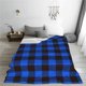 thumbnail image 5 of Balery Buffalo Plaid Blue Black Manta de Felpa Suave y Acogedora – Cobija de Franela Aterciopelada para Cama, Lavable y Cálida para Sofá, Mascotas, Transpirable-40"x30", 5 of 7