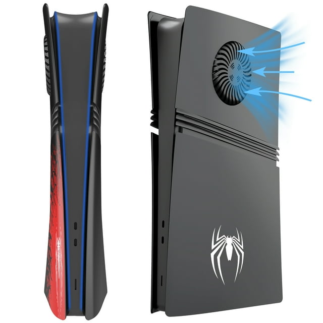 Coque de Protection pour Console PS5 Pro, Résistante aux Rayures, Coque Rigide de Remplacement en ABS Antichoc avec Plaque Latérale pour Accessoires de Console PS5 Pro
