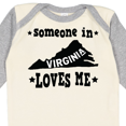 thumbnail image 4 of Inktastic Virginia Vacation Someone Loves Me Boys or Girls Long Sleeve Baby Bodysuit, 4 of 5