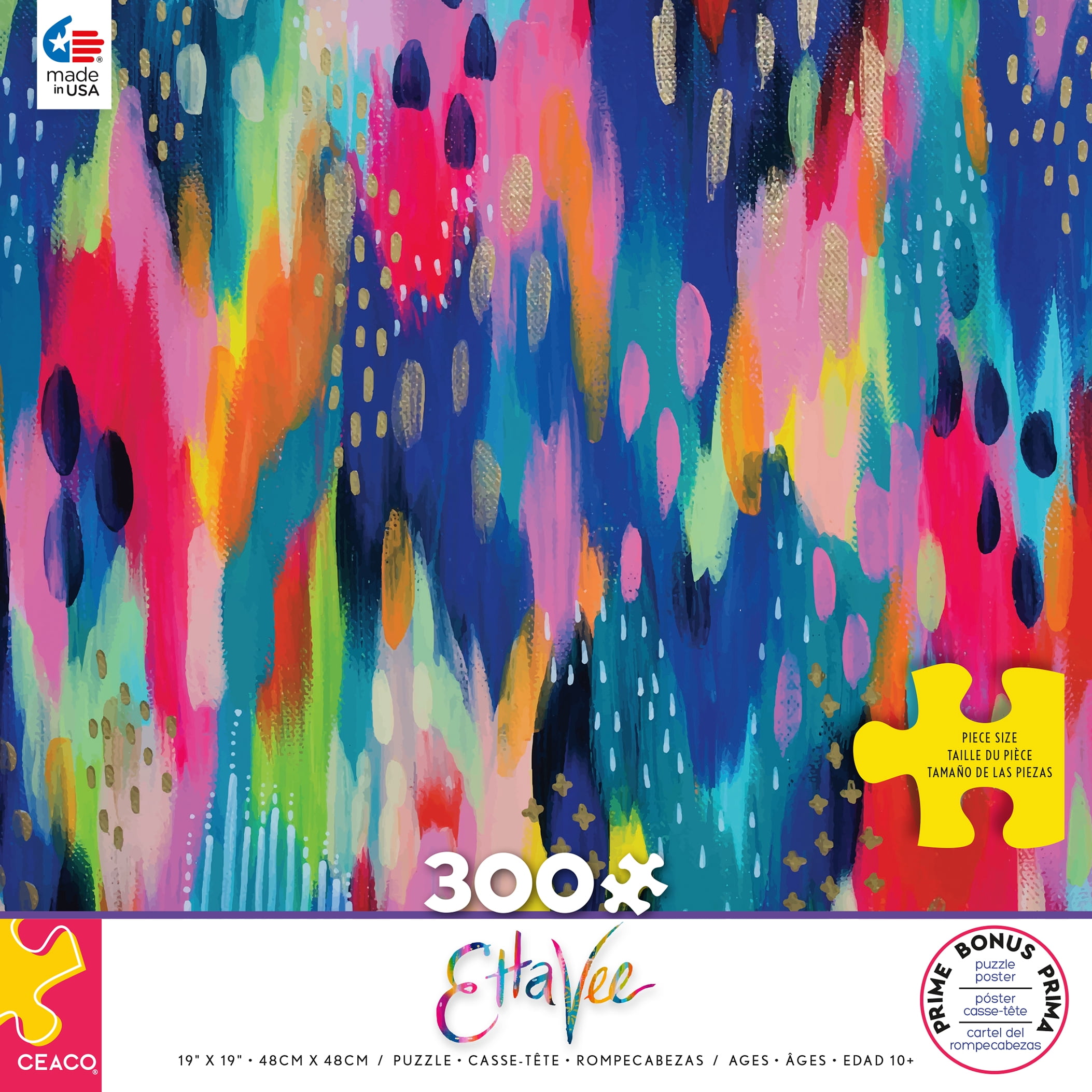 Ceaco - Etta Vie - Hello Color - 300 Piece Oversized Jigsaw Puzzle