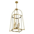 thumbnail image 4 of Rosedale 4-Light Pendant in Warm Brass, 4 of 6