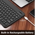 WHUIJU-10-Inch Ultrathin Wireless Bluetooth Keyboard, Black - Walmart.com
