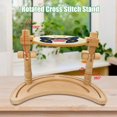 thumbnail image 3 of Soporte para bordar guofa, ajustable, giratorio, manos libres, madera, 3 of 7