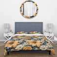 thumbnail image 3 of Designart "Yellow And Blue Farmhouse Flowers Pattern" Blue Cottage Bedding, 3 of 7