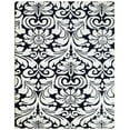 thumbnail image 3 of Rugsotic Carpets Hand Tufted Wool Eco-Friendly Area Rugs - 8'x10', Rectangle, White Black, Modern Contemporary Design, High Pile Handmade Anti Skid Rugs for Living Room, Bed Room (K03142), 3 of 5