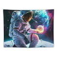 thumbnail image 5 of JRXY Cool Space Astronaut Tapestry for Bedroom, Fantasy Spaceman Tapestries Wall Hanging for Men, Colorful Galaxy Vertical Poster for Men Guys Living Dorm Room Decor Painting, 5 of 6