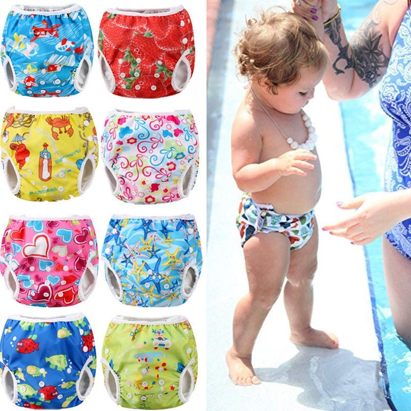 Adjustable Reusable Baby Product  Pants Swim Diaper Waterproof Nappy Washable 