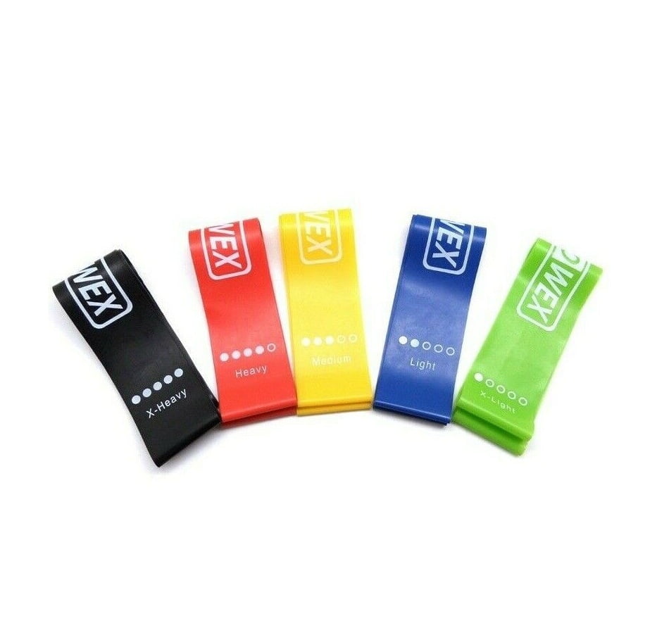 Resistance loop bands set Strength fitness Gym exercise Yoga workout Pull up
