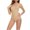Khaki, variant on Lolmot One Piece Jumpsuits for Women Sexy Ribbed Sleeveless Adjustable Spaghetti Strip Tops Shapewear Thong Bodysuits