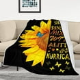 thumbnail image 5 of Soft Cozy Sunflower Throw Blanket Gift for Mother Women Friends, 50x60 Inches Blooming Sunflower Decor Mom Blanket for Best Friends Couch Bed Sofa Bedroom Blanket, 5 of 8