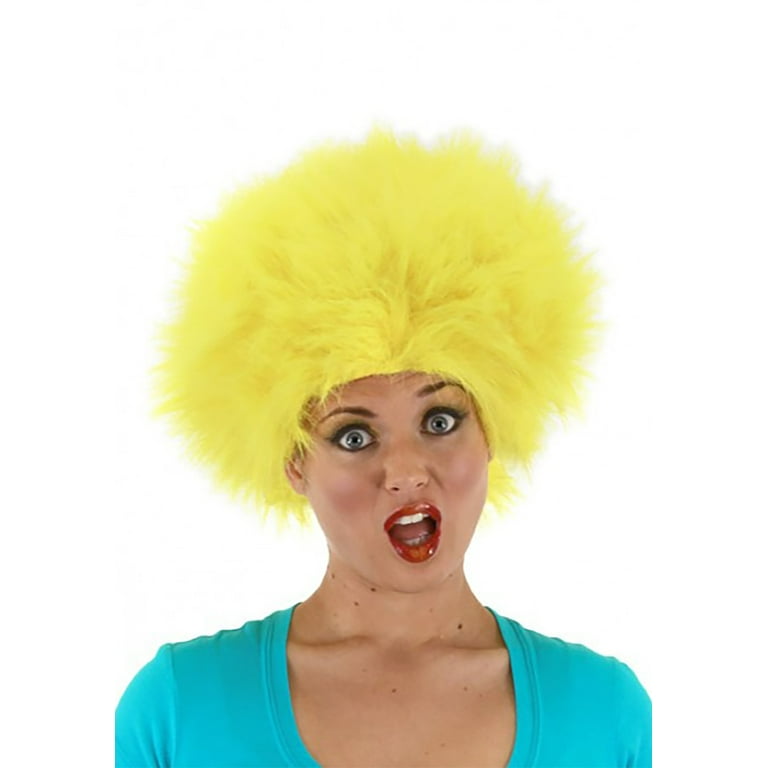 Yellow halloween wig deals