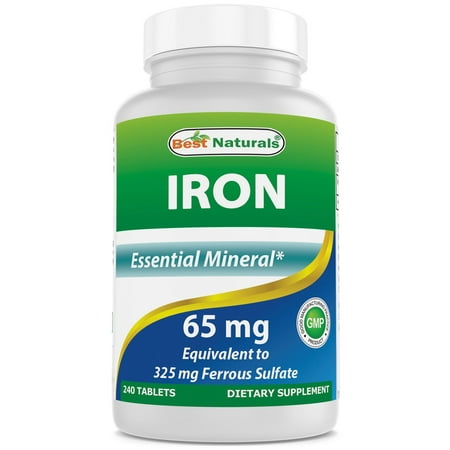 BEST NATURALS Iron 65 mg 240 TAB