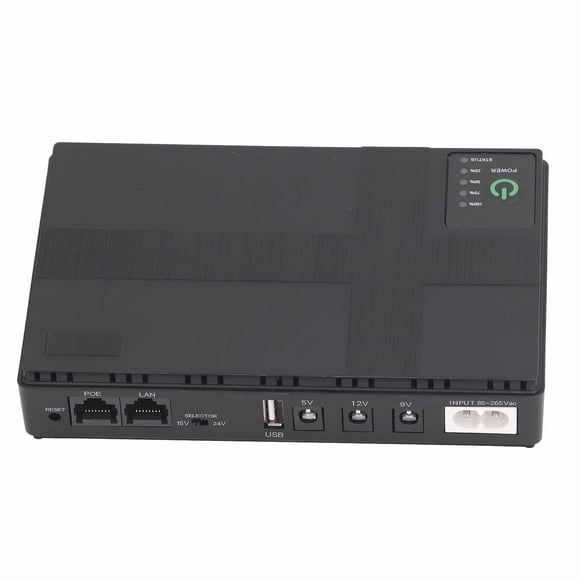 Fuente De Alimentación Ininterrumpida 10400mAh UPS Batería De Respaldo, 5V 9V 12V 2A POE 15V 24V 1A Fuente De Alimentación De Salida Para Enrutador, Módem, Cámara De Seguridad