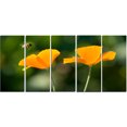 thumbnail image 2 of Fleurs Orange et Abeille Volante - Impression sur Toile Florale, 2 of 3