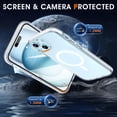 thumbnail image 5 of Compatible with iPhone 15 Plus Case - Compatible with MagSafe - Magnetic Clear Trasparent Design - Non-Yellowing Anti-Slip - Shockproof Bumper Phone Cover - 6.7" 2023 - White, 5 of 12
