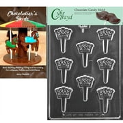 Cybrtrayd Future Princess Cake Pick Chocolate Candy Mold with Our Chocolatier's Guide Instructions Manual